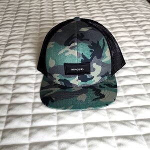 Rip Curl Camo Trucker Hat NWOT